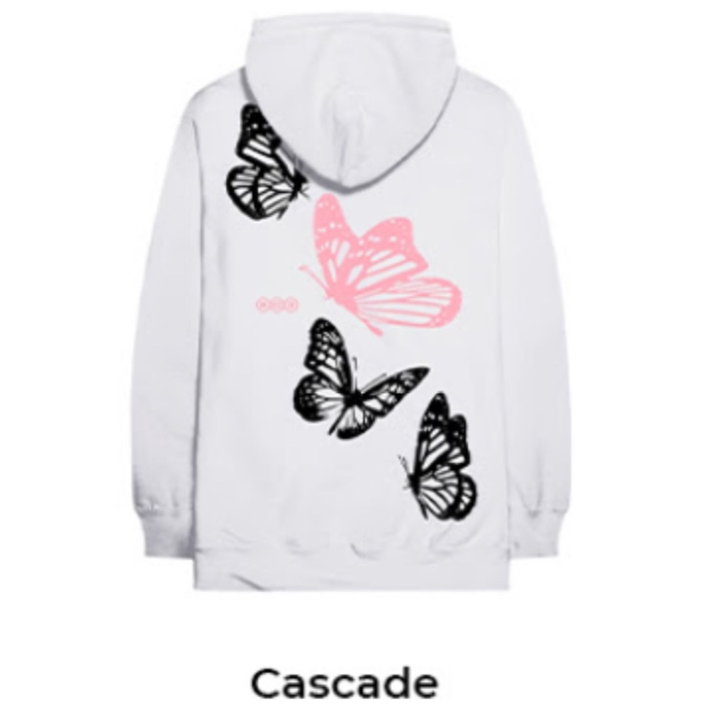 ХС3 | CASCADE by Mark Tuan Heavyweight Hoodie w Butterfly Design Limited Edition